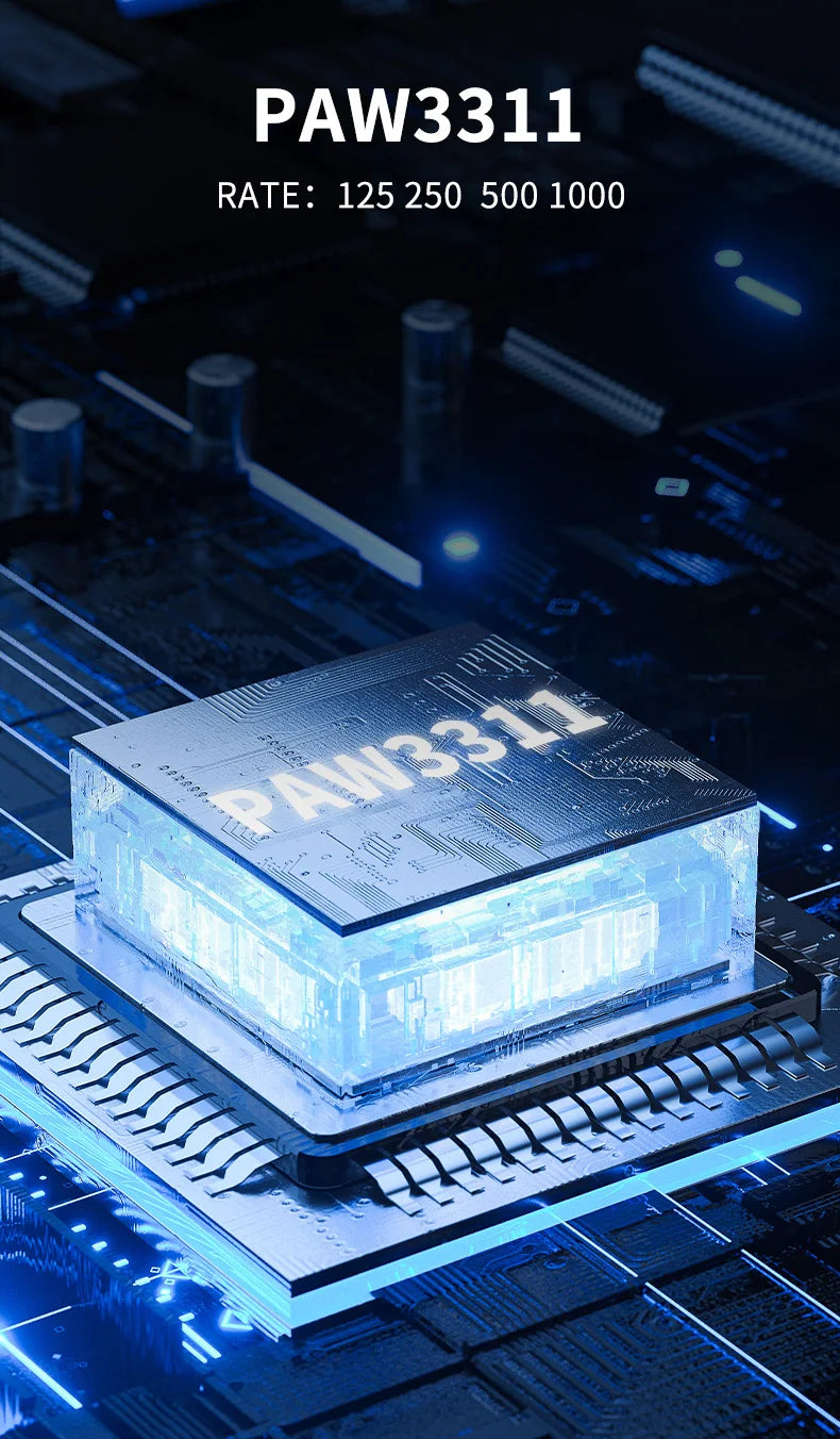 Ajazz AJ099 Wireless 2.4GHz + Wired Gaming Mouse PAW3311 for Gaming Laptop PC Optical Mice 12000DPI Max