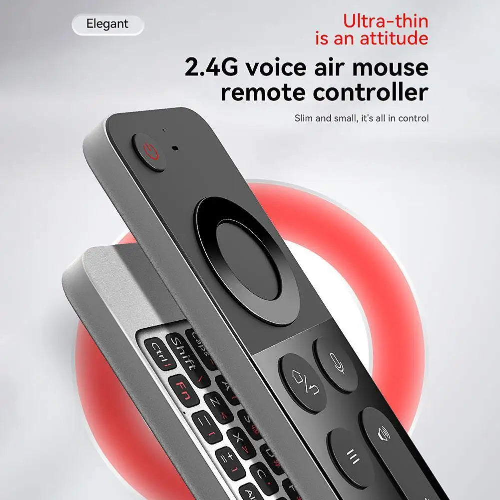 2.4 G Wireless Keyboard Air Mouse Remote Control IR Learning Smart Voice Remote Control for TV BOX/Windows/Mac OS/ Linux