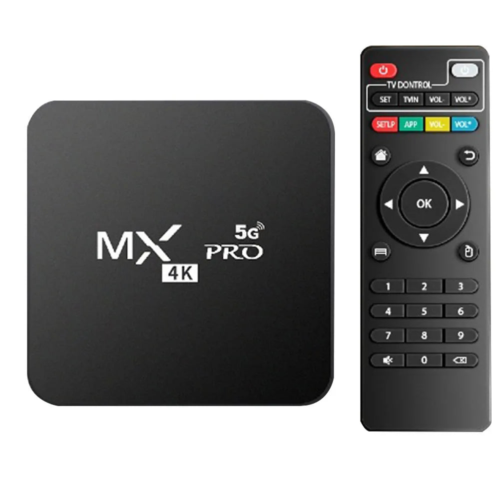 Smart TV Box MXQ-PRO 4K HD TV Box Android 12.0 2.4G 5G Dual-WIFI 3D Video Media Player 2GB RAM 16GB ROM Home Theater Set-top Box