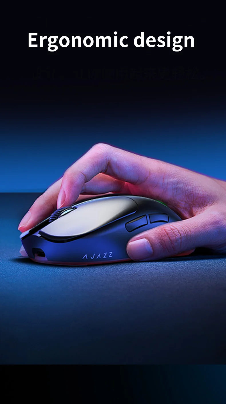 Ajazz AJ099 Wireless 2.4GHz + Wired Gaming Mouse PAW3311 for Gaming Laptop PC Optical Mice 12000DPI Max