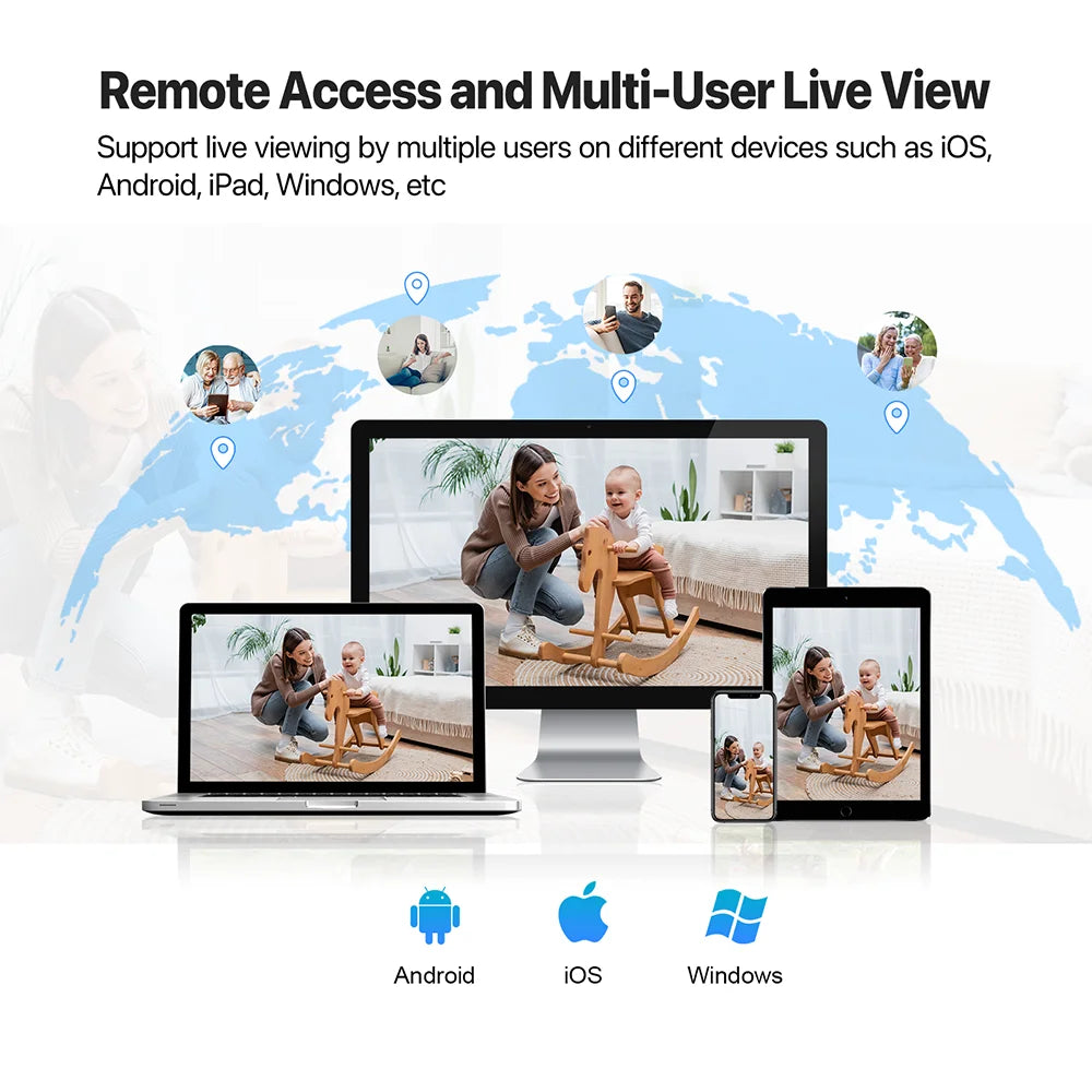 Vstarcam 2MP Indoor 2.4G WiFi Cameras for Home Security,Pet Baby Monitor, Spotlight Alarm,Pan & Tilt,APP Control,24/7 Recording