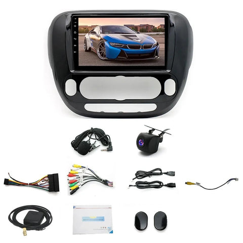 9" Auto Radio Player For KIA Soul 2014-2019 Android 14.0 Carplay Car Stereo Radio GPS Navi WIFI BT with Rear camera