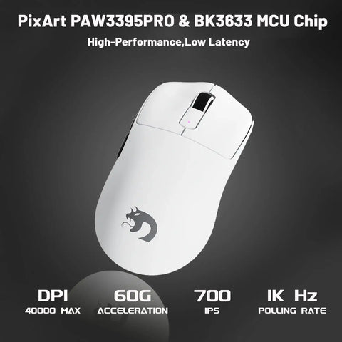 MAMBASNAKE M3 Wireless Gaming Mouse,40K DPI,39g Lightweight Gaming Mouse,PAW3395PRO Optical Sensor