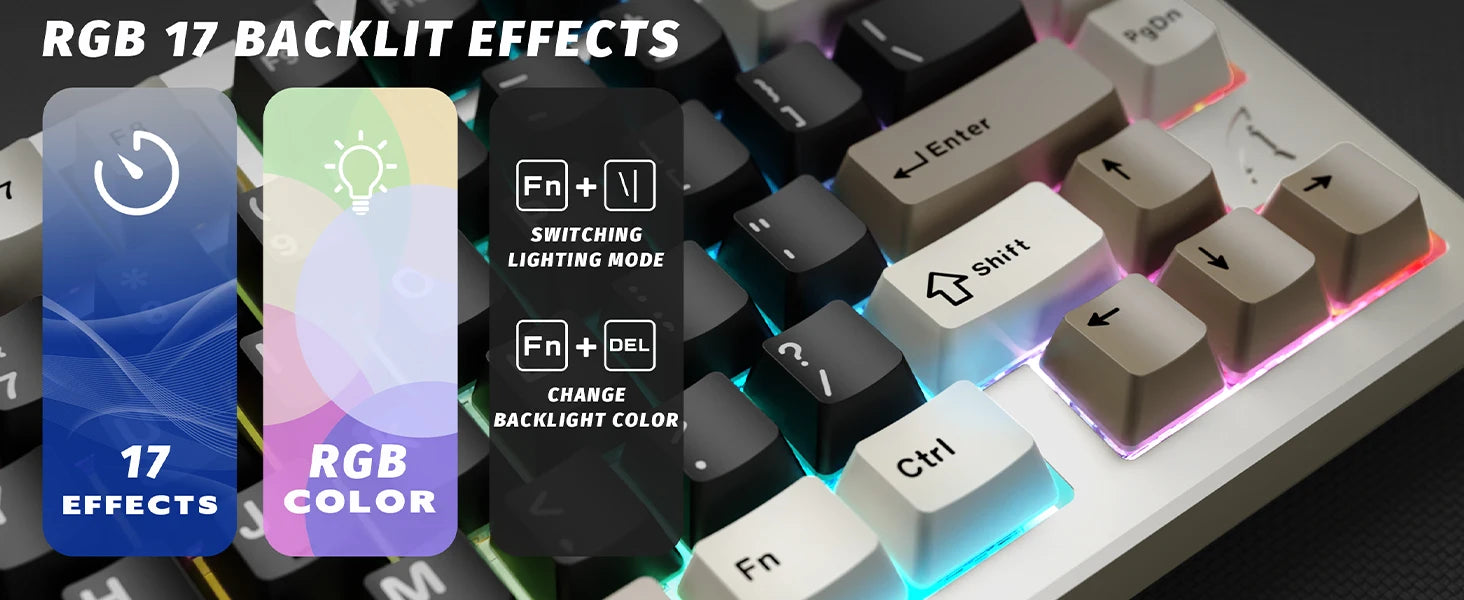 ATTACK SHARK X75 Full Aluminum Keyboard 75% VIA Wireless Gasket Mechanical Keyboard