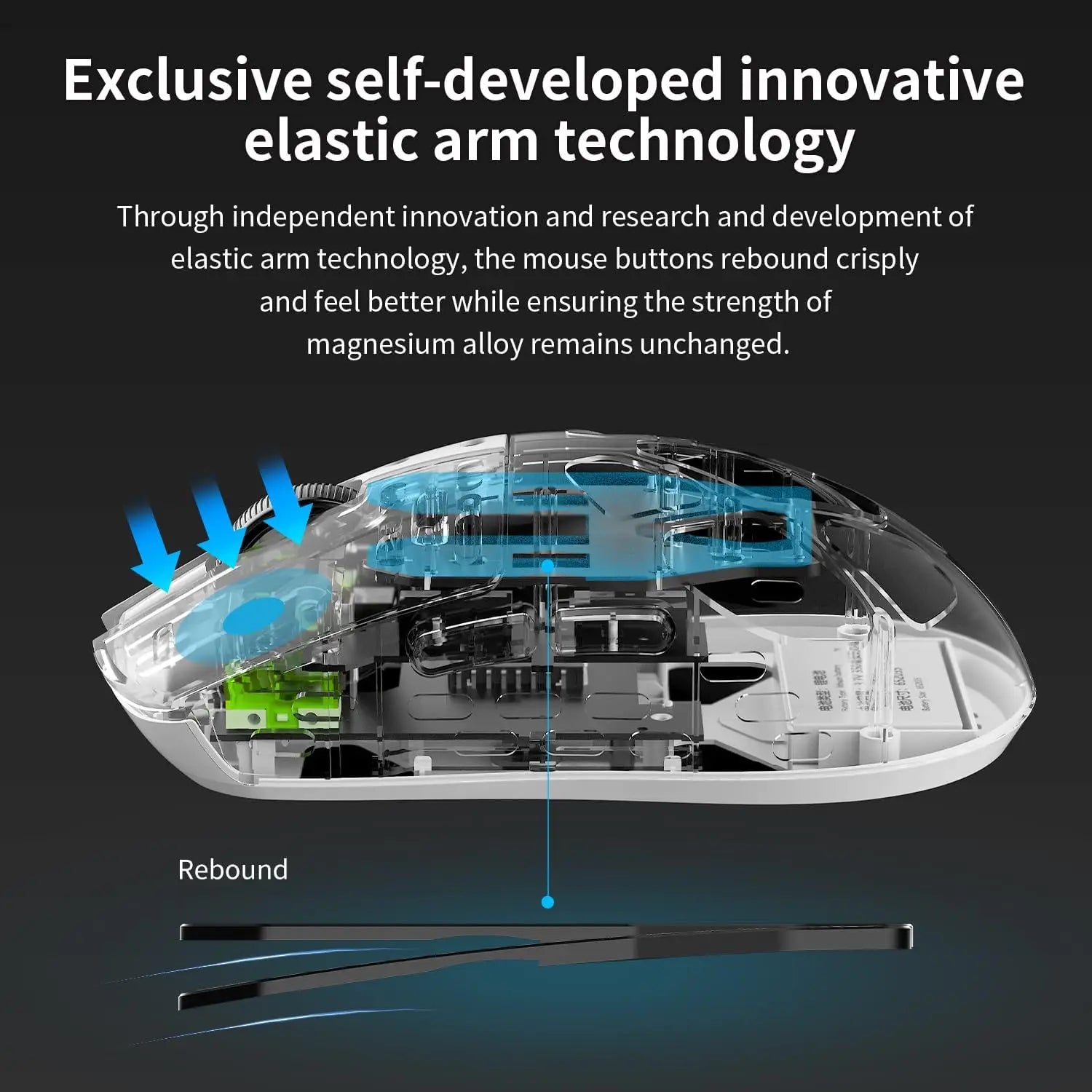 AJAZZ AM3 MAX wireless gaming mouse, lightweight all-magnesium alloy, supports 8K return rate, 30000DPI, PAW3950