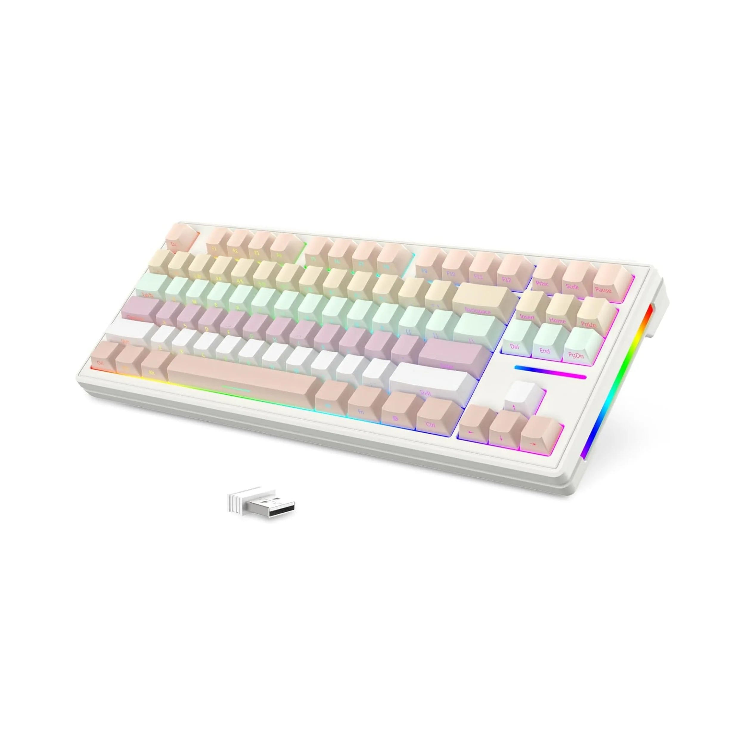 MAMBASNAKE x ATTACK SHARK M87 75% Wireless Gaming Keyboard, BT5/2.4G/Wired, 27 RGB Chroma Backlit