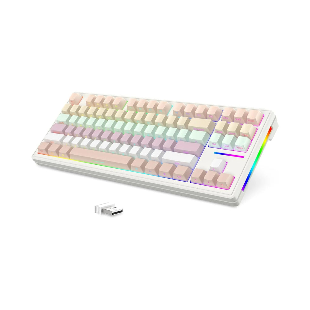 MAMBASNAKE x ATTACK SHARK M87 75% Wireless Gaming Keyboard, BT5/2.4G/Wired, 27 RGB Chroma Backlit