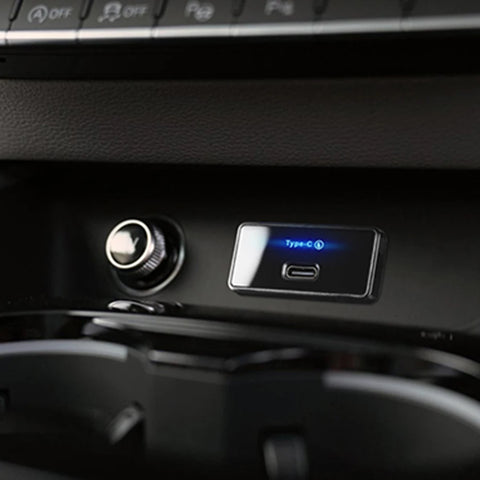 18W/30W RV USB Outlet Adapter Fast Charging Car Charger 12V-24V PD Type C/USB USB Phone Charger Adapter Panel for RV Boat Truck