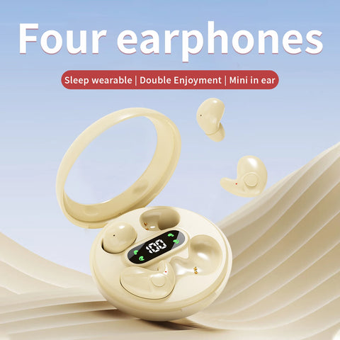 TWS wireless Bluetooth earphones, sports earphones+sleep aid earbuds, ultra long battery life, mini size, comfortable to wear