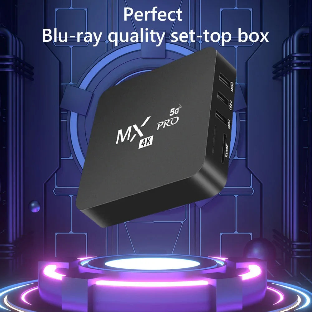 Smart TV Box MXQ-PRO 4K HD TV Box Android 12.0 2.4G 5G Dual-WIFI 3D Video Media Player 2GB RAM 16GB ROM Home Theater Set-top Box