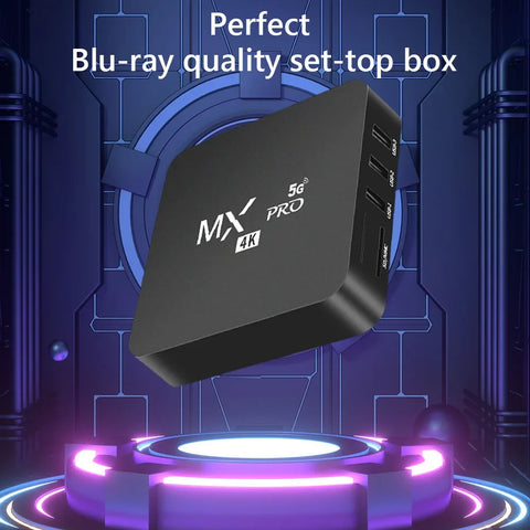 Smart TV Box MXQ-PRO 4K HD TV Box Android 12.0 2.4G 5G Dual-WIFI 3D Video Media Player 2GB RAM 16GB ROM Home Theater Set-top Box