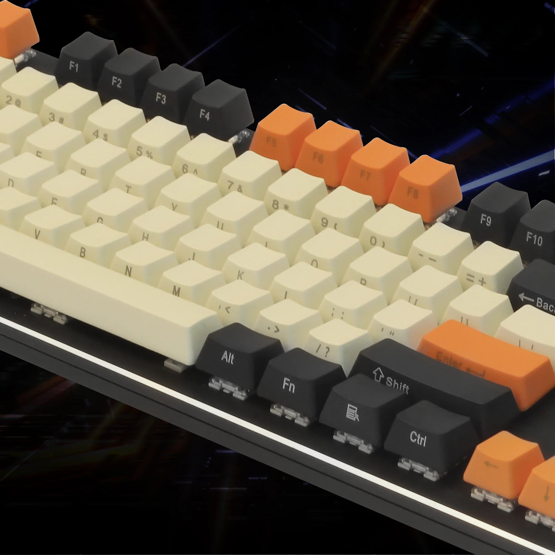 Keycaps Side Printed PBT Cherry MX Key Caps for 61/87 TKL/104/108 MX Switches Mechanical Keyboard