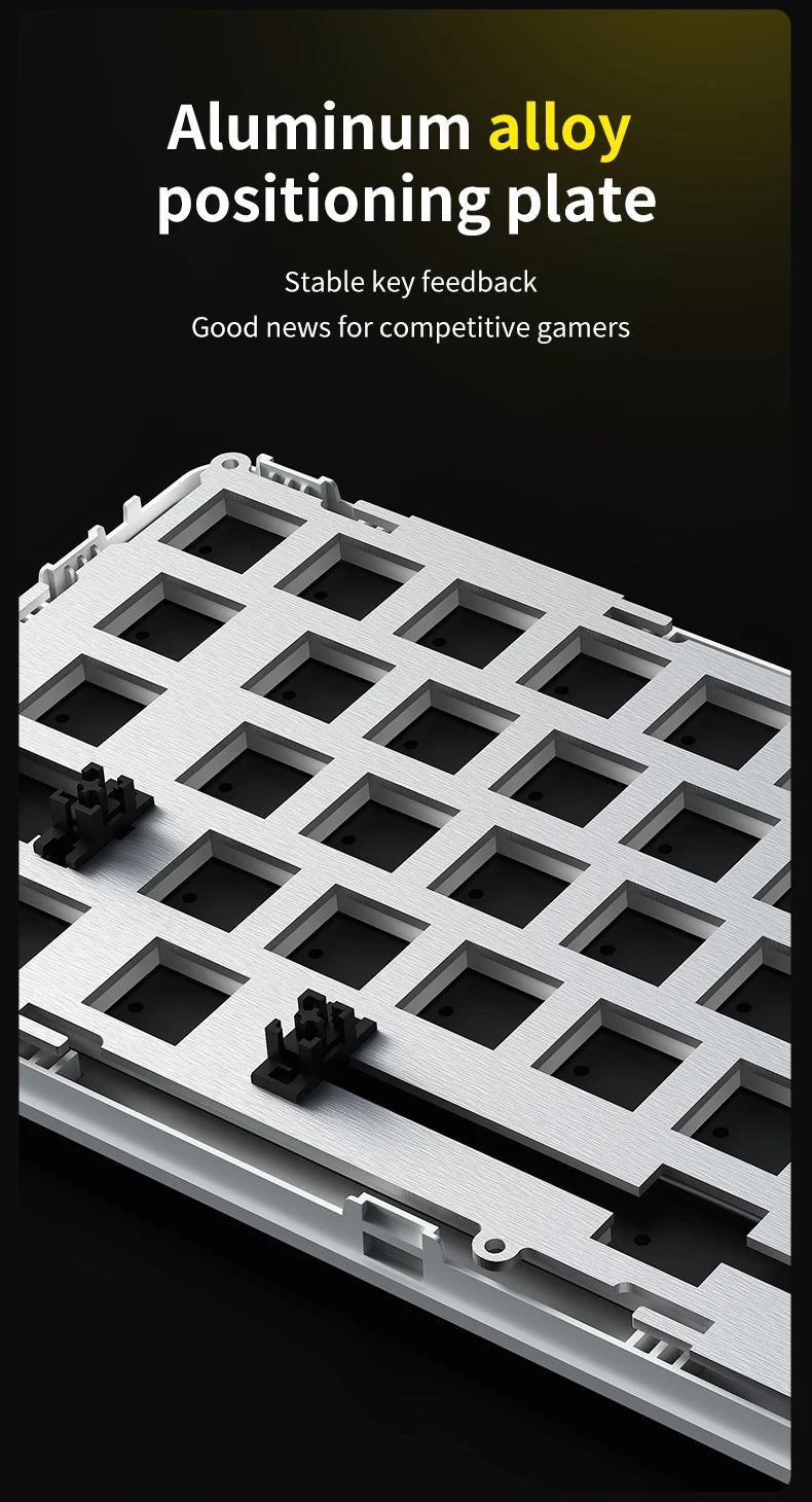 AJAZZ AK680MAX-Hall gaming magnetic Switch-wireless mechanical keyboard supports wired 8K refresh rate-RGB-DIY