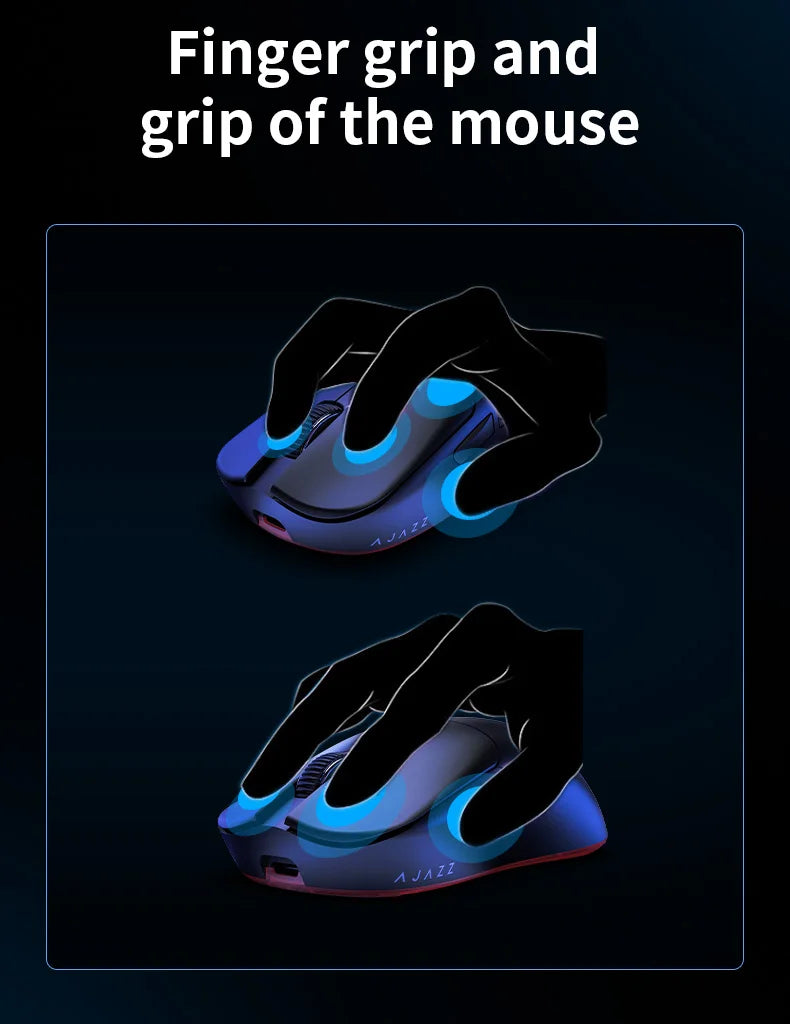 Ajazz AJ099 Wireless 2.4GHz + Wired Gaming Mouse PAW3311 for Gaming Laptop PC Optical Mice 12000DPI Max