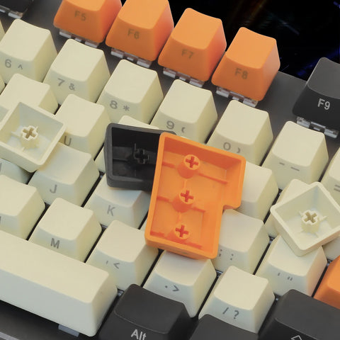 Keycaps Side Printed PBT Cherry MX Key Caps for 61/87 TKL/104/108 MX Switches Mechanical Keyboard