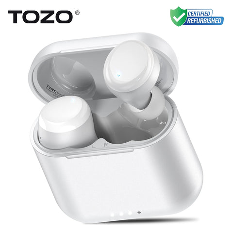 Refurbished TOZO Ergonomic TWS Earbuds Headsets Mini Earphone Sport Anti Sweat Waterproof Touch Control APP Support Preset EQs