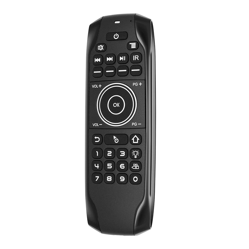 3.7-4.2V Wireless Keyboard Remote Control Bluetooth-compatible IR Backlight Remote Control Micro USB Charging for Android TV Box