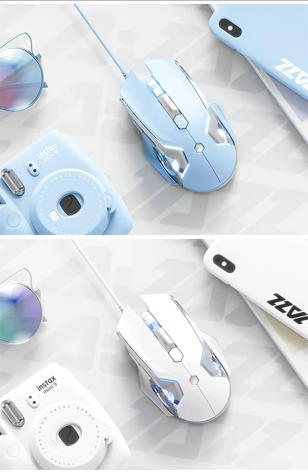 AJAZZ AJ120 Gaming Mouse Wired USB 6 Buttons 8000DPI Optical Mute E-sports Game Mouse Laptop computer office PC Accessories gift