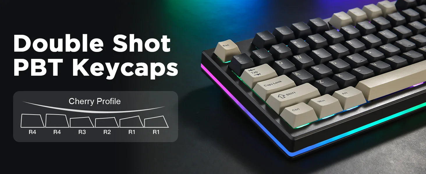 YUNZII RT80 Hall Effect 8K Rapid Trigger Gaming Mechanical Keyboard, 82-Key Wireless Adjustable Actuation Magnetic Hot Swap Keeb