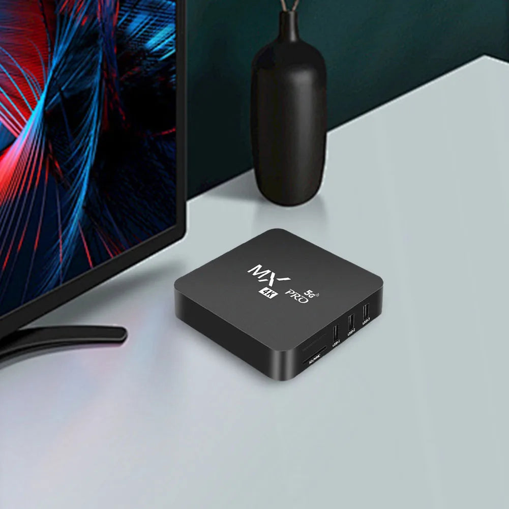 Smart TV Box MXQ-PRO 4K HD TV Box Android 12.0 2.4G 5G Dual-WIFI 3D Video Media Player 2GB RAM 16GB ROM Home Theater Set-top Box