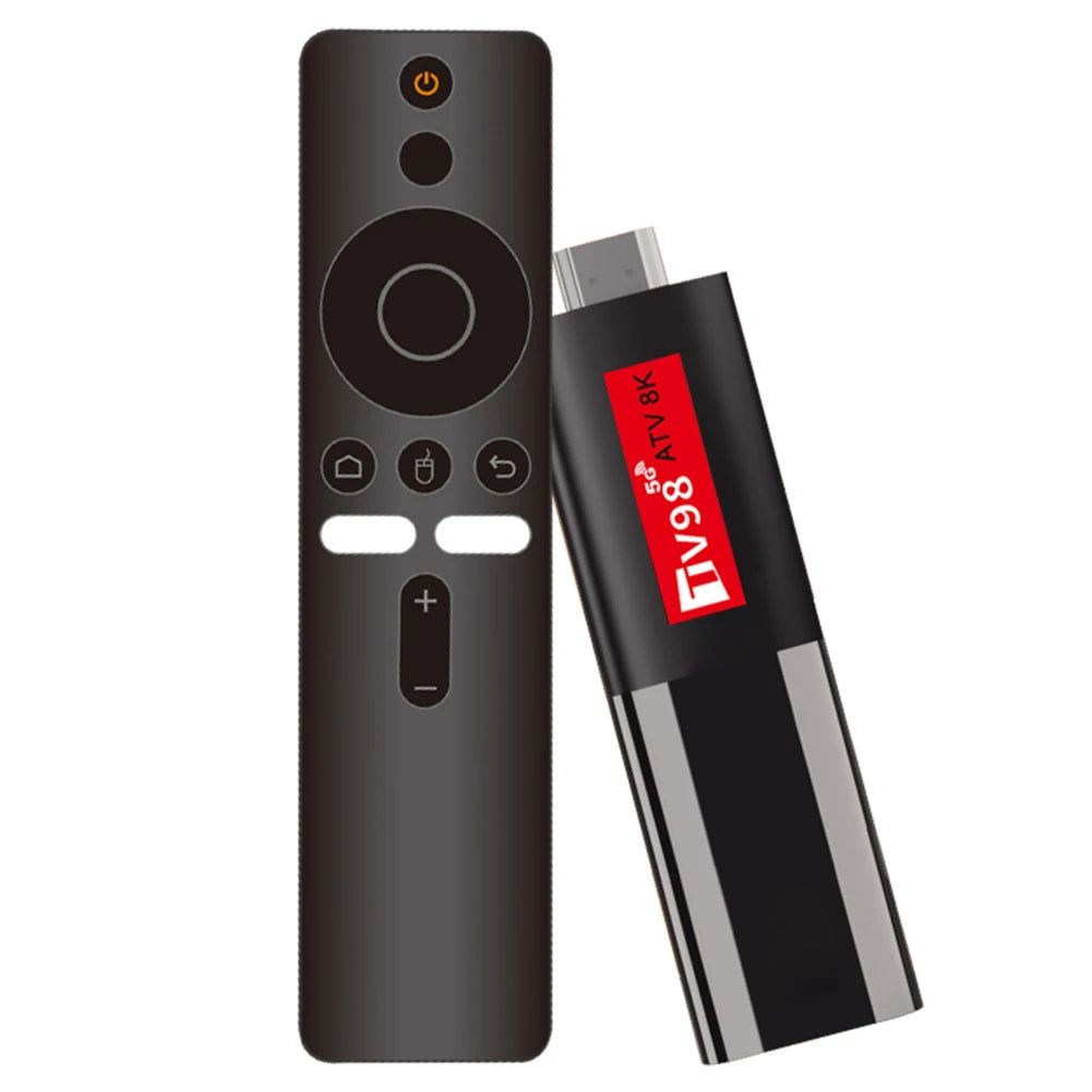 TV98 Smart TV Stick Android 14 H618 2.4G 5G Dual WiFi BT5.0 Video Set Top TV Box H618 Quad Core Media Player Voice Remote TV Box