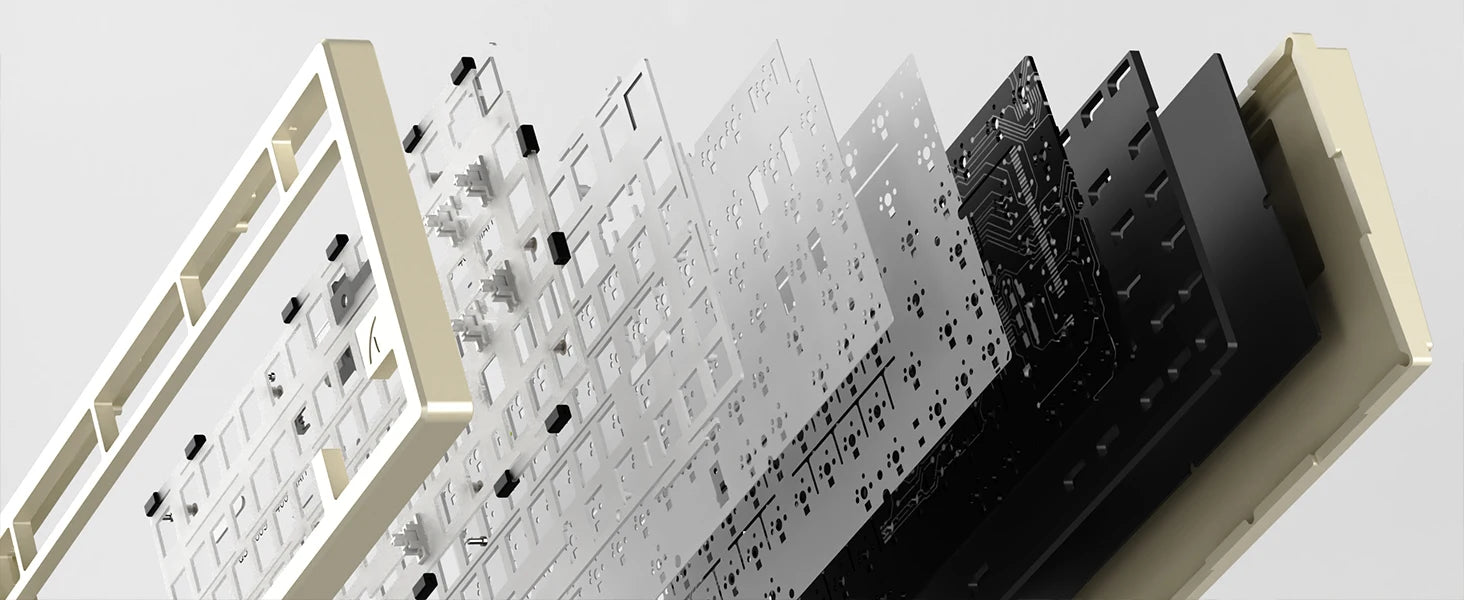 ATTACK SHARK X75 Full Aluminum Keyboard 75% VIA Wireless Gasket Mechanical Keyboard