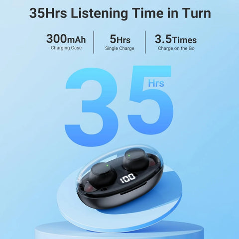 Wireless Bluetooth 5.3 T62 TWS Headset 30 Hours Of Battery Life Digital Display Enc Noise Reduction Call Hifi Hd Sound Quality