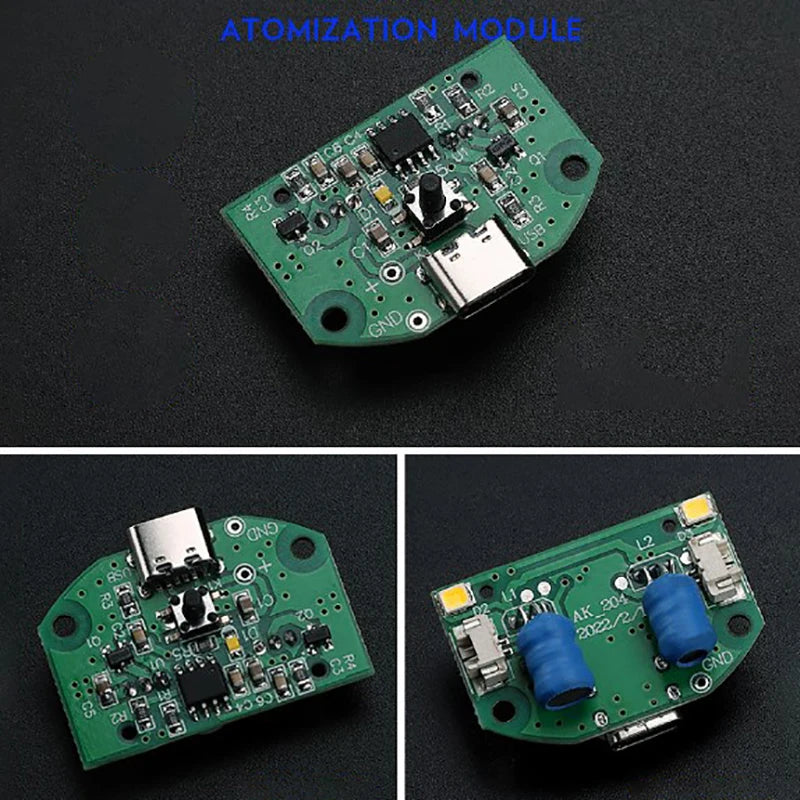 Type-C USB Mini Humidifier DIY Kits DC 5V Mist Maker And Driver Circuit Board Fogger Atomization Film Atomizer Sheet Oscillating