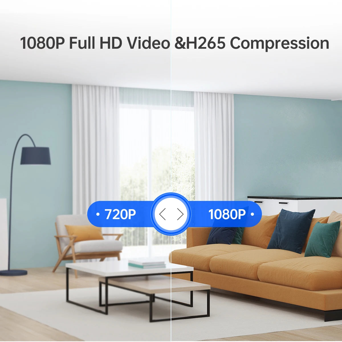 Jooan Outdoor Mini WiFi IP Camera Smart Home Security Camera 1080P HD Color Night Baby Monitor Two Way Audio Video Surveillance