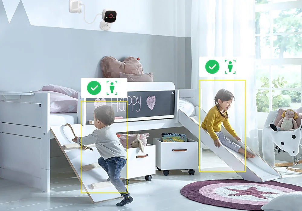 2K Indoor WiFi Home Security Camera 2-Way Audio Cloud & SD Card Storage Ai Detection 3MP HD Smart Home Baby Monitor Pet Dog Cam