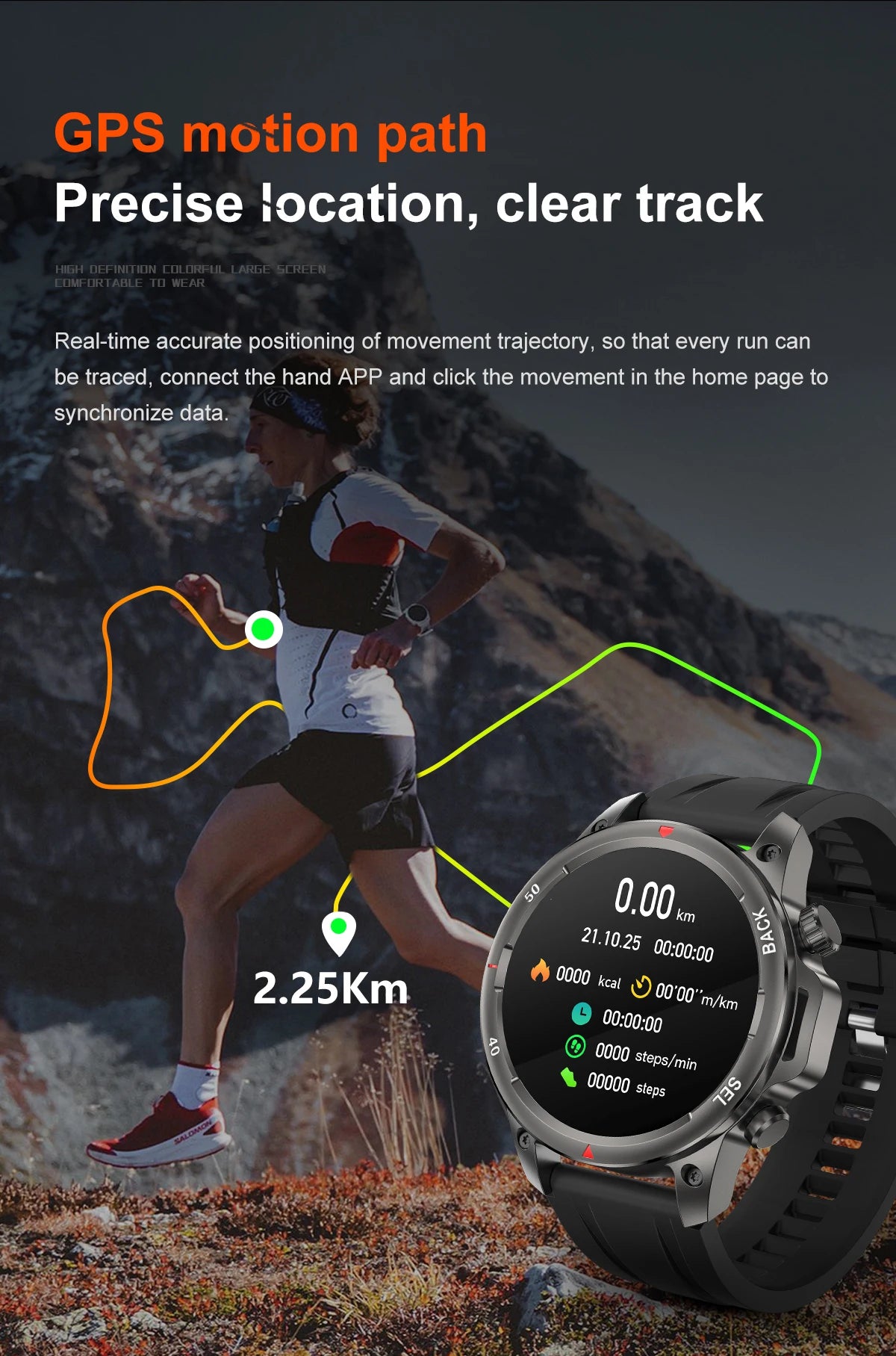New DK68NFC Smart Watch Voice Assistant Bluetooth Call Heart Rate Monitoring GPS Sports Fitness Wireless Charging Smart Watches