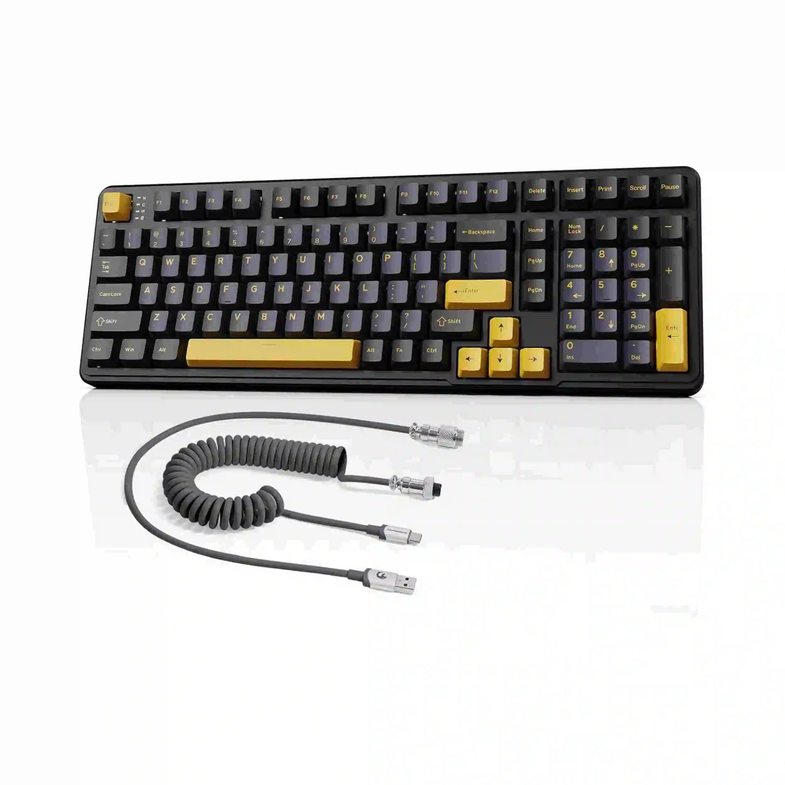 MAMBASNAKE x Attack Shark X98 Wireless Mechanical Keyboard,Gasket Hot Swappable Custom Keyboard,Bluetooth 5.0/2.4G/Wired