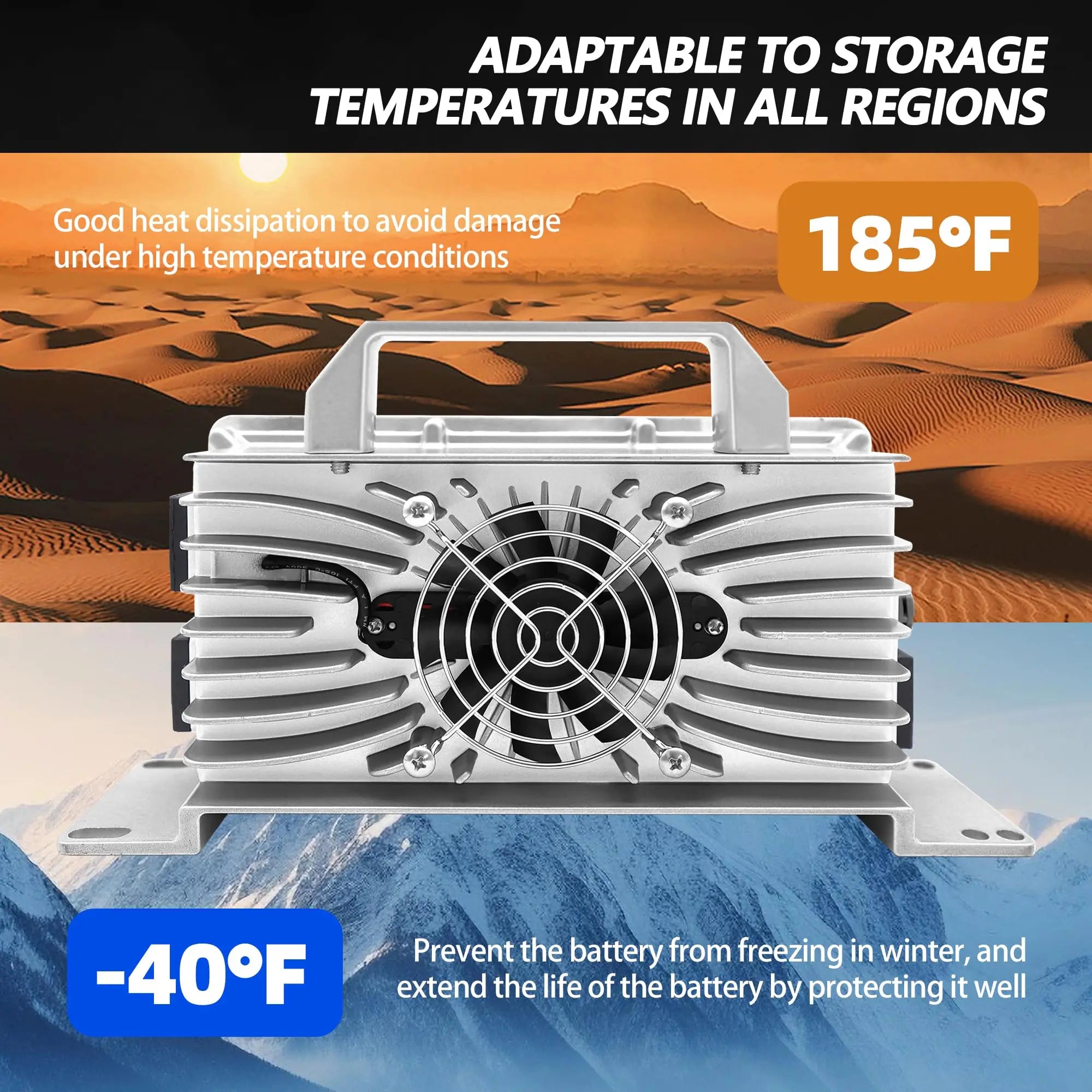 36V 18A Golf Cart Battery Charger for EZGO RXV TXT Club Car, Charger for Lead Acid Battery, IP67 Waterproof