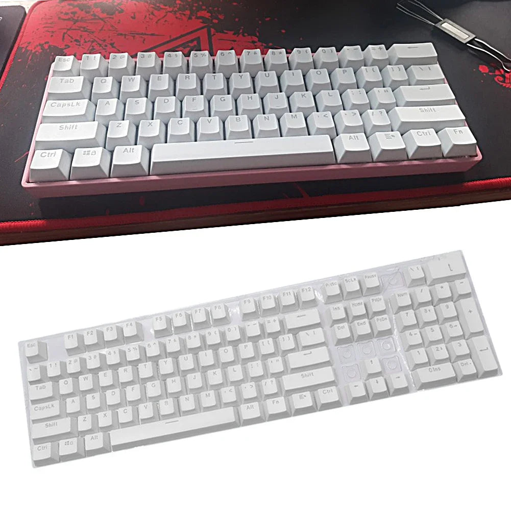 104pcs ABS Universal Mechanical Keyboard Keycaps Ergonomic Blank Keycaps For Cherry MX Keyboard Replacement Backlit Key Cap