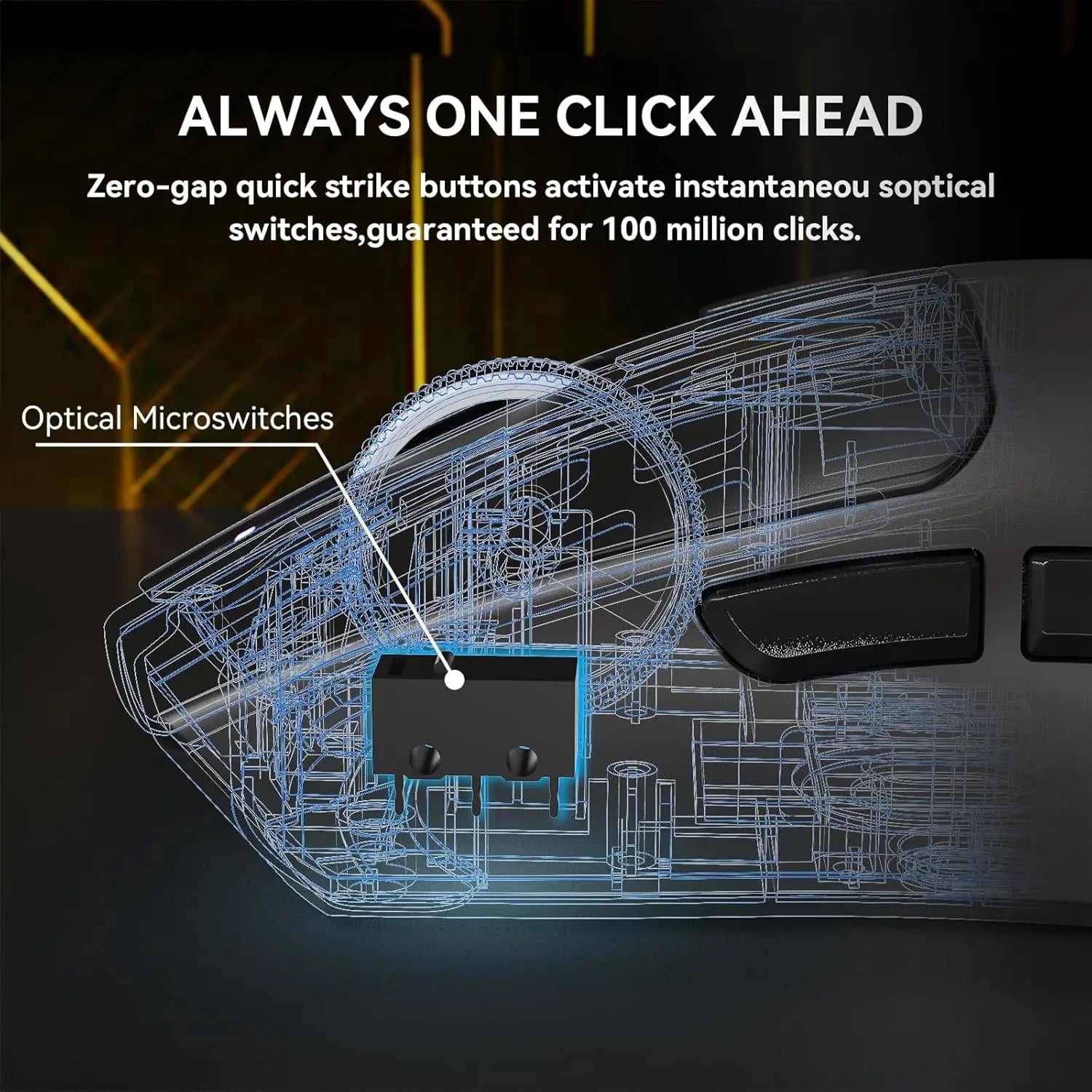 MAMBASNAKE x ATTACK SHARK X1 Wireless Gaming Mouse with RGB Charging Dock, PAW3395 PRO Sensor Up to 40K DPI