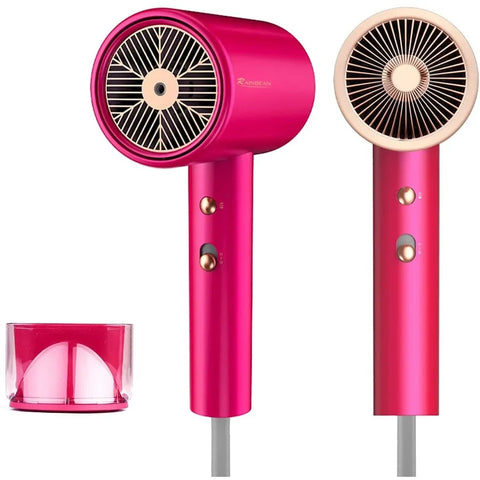 Water Ionic Hair Dryer; 1800W Blow Dryer With Magnetic Nozzle 2 Speed And 3 Heat Settings Powerful Low Noise Fast Drying Travel