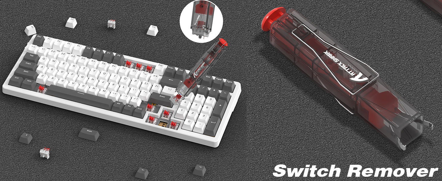 ATTACK SHARK KS01 2-in-1 Switch Puller/Keycap Puller for Mechanical Keyboard
