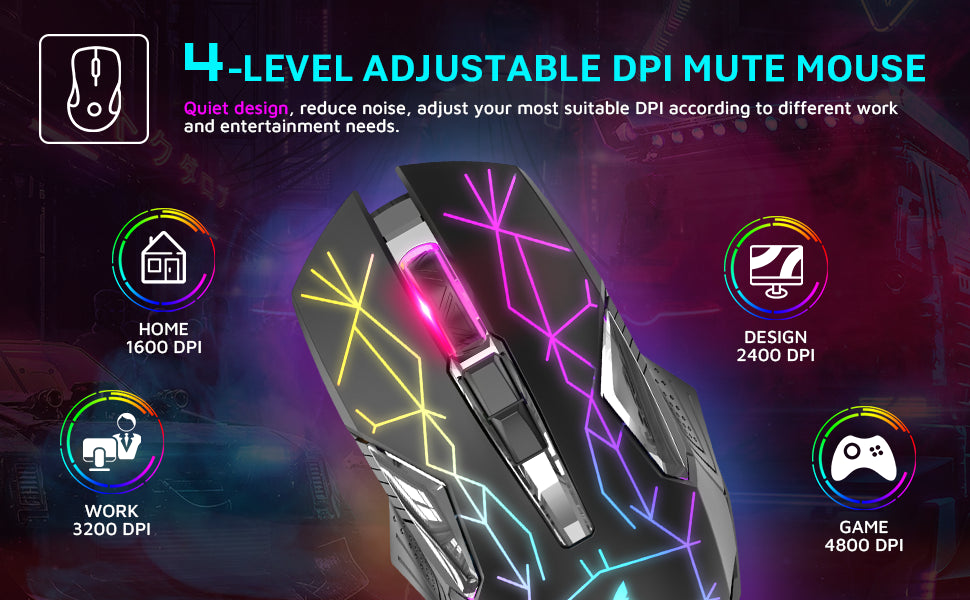 ATTACK SHARK T3 RGB Wireless Gaming Keyboard Mouse Combo,Rechargeable Mechanical