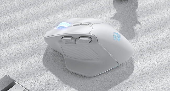 Redragon M806 Wireless Gaming Mouse, 7 Programmable Buttons Wired RGB Gamer Mouse w/ 3-Mode Connection, BT & 2.4G Wireless